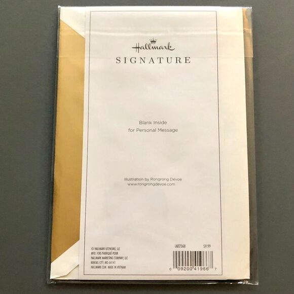 Hallmark Fashion Flower Dress Blank Cards Bundle of 2 NWT - Picture 3 of 3